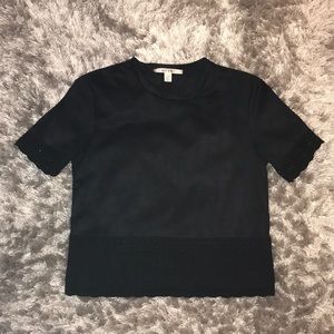 Black suede going out shirt
